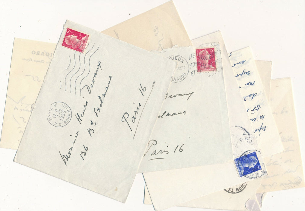 Jean SCHLUMBERGER 9 lettres à H. Devaux Gallimard cousin Gustave exposition...