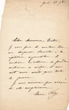 Marie ROZE cantatrice lettre autographe signée mise aux arrêts !