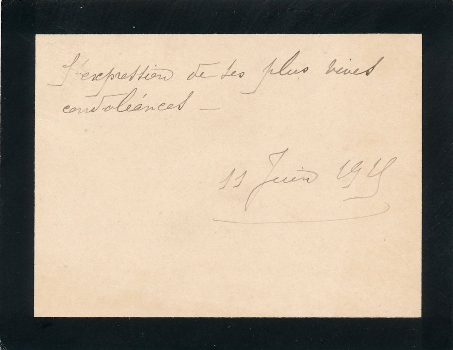 militaire Iere guerre mondiale général Ganeval décès polémique 2 lettres carte