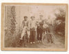 Jeunes hommes, enfants et bicyclettes cycle papier citrate 1908 photographie