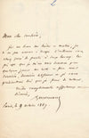 Charles LENORMANT archéologue Lettre autographe signée à Félicien de Saulcy