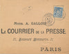 Albert Félix MULOT carte autographe signée sculpteur envoi presse