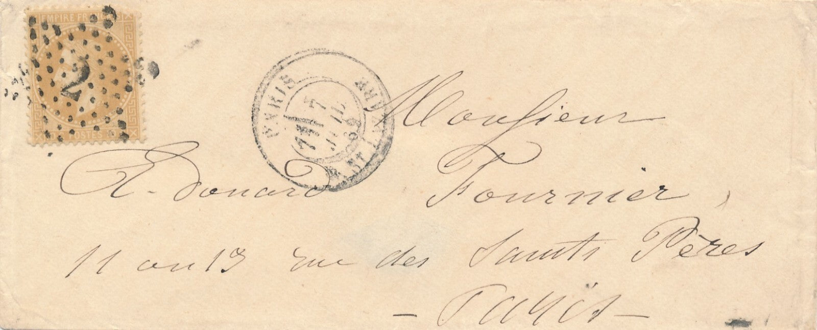 Élise PICARD 4 lettres autographes Edouard FOURNIER appui partage beau lot