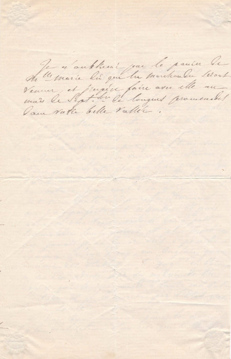 médecin Vichy eaux lettre autographe signée Alexandre Willemain Flaubert