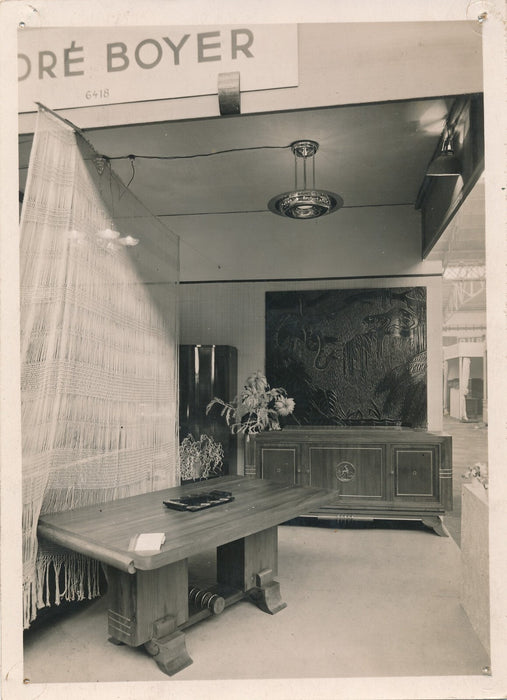 Boyer ébeniste salon 6 photographies argentique époque 1937-1938 mobilier meuble