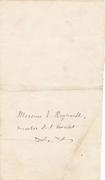 Alcide de BEAUCHESNE à Victor Renault lettre autographe signée buste Louis XVIII