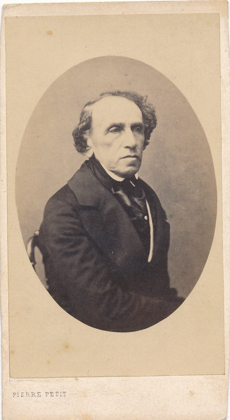 Giacomo MEYERBEER carte visite albumine Pierre Petit musicien photo photographie