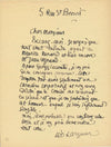 Léo LARGUIER 5 lettres autographes signées 1 carte Vignaud Durègne Bauzin