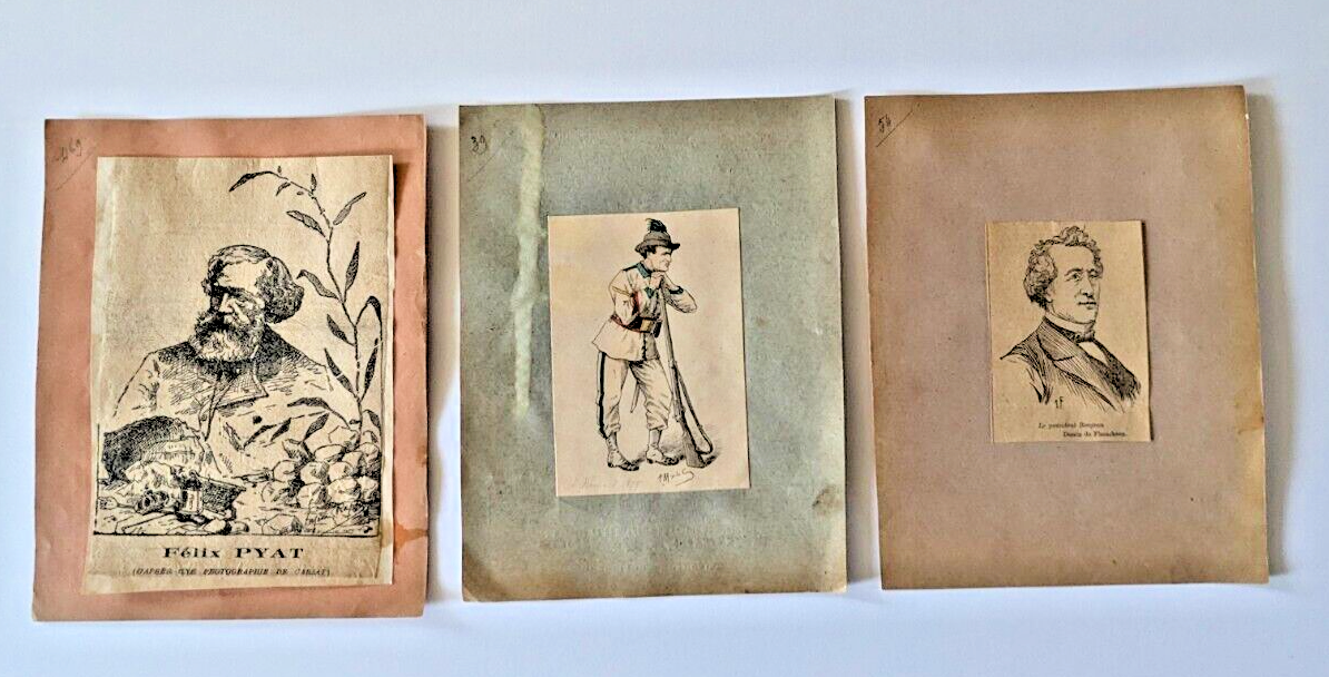 Commune belle collection 40 portraits imprimé époque ET photo et 20 portraits