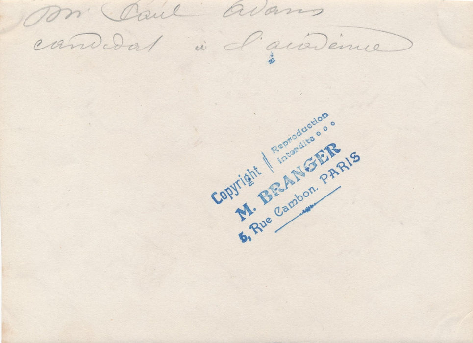 Paul Adam (1862-1920), écrivain tirage argentique époque sépia Académie