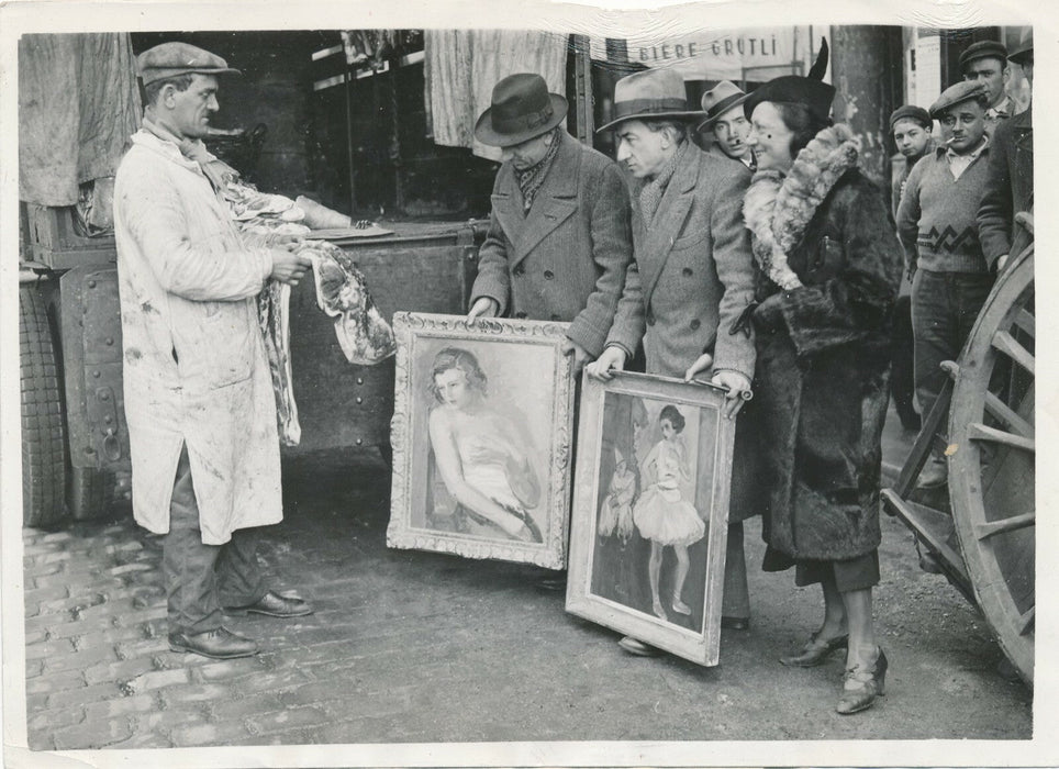 peinture contre viande Salon des échanges 1934 Versailles photo photographie