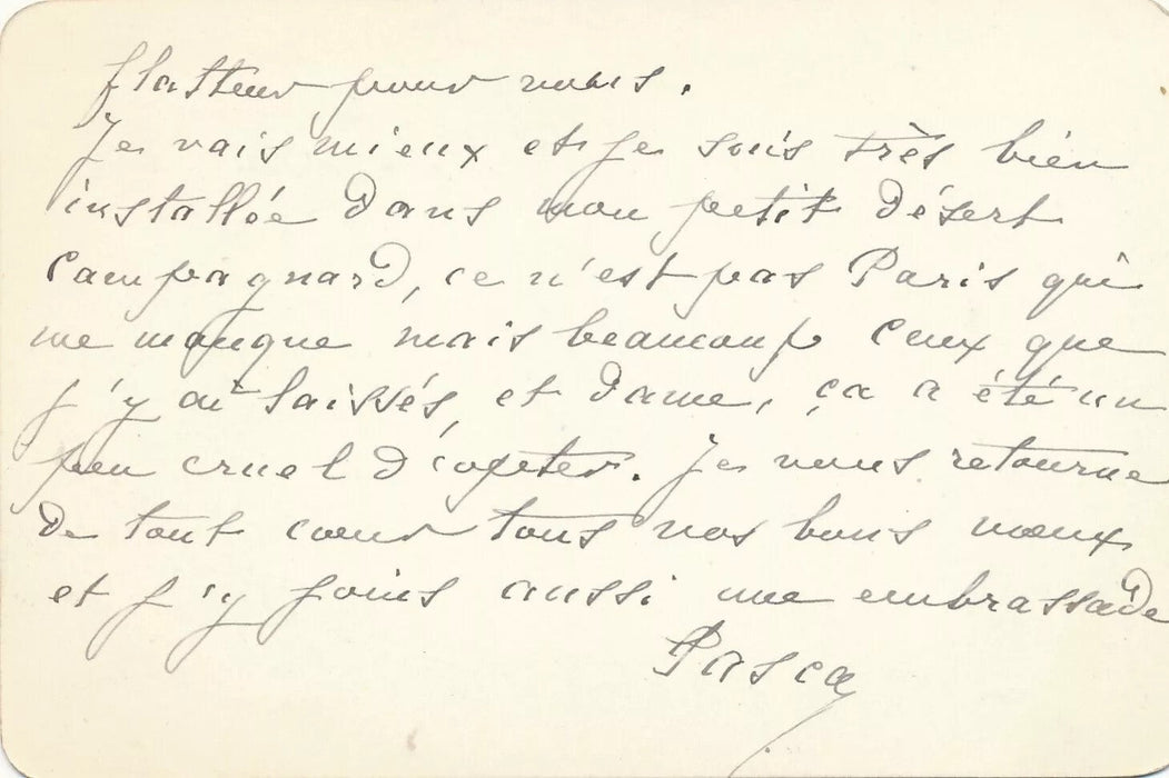 Madame Pasca comédienne 3 lettres autographes signées