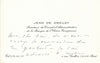 Banque Jean de DREUZY Union européenne lettre signée carte autographe