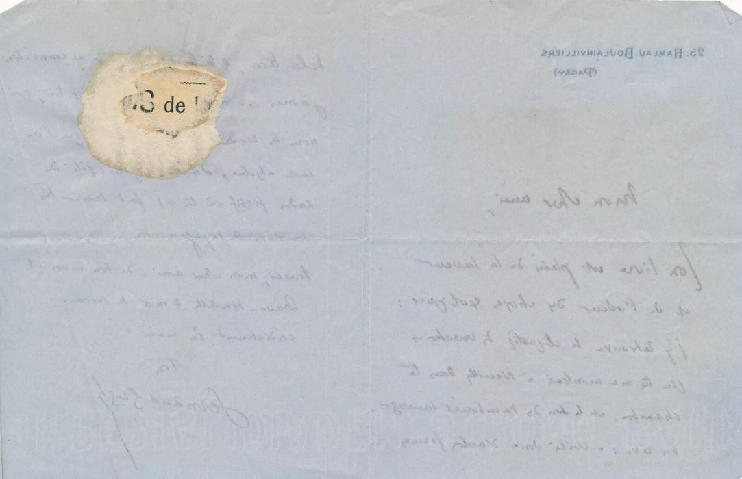 Fernand GREGH ensembe 8 lettres autographes Mony-Sabin Aubert Hébertot Donnay