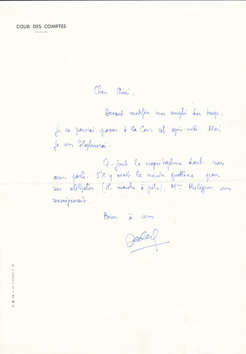 Jean CHARBONNEL Corrèze Brive 10 lettres autographes signées ET 8 CAS