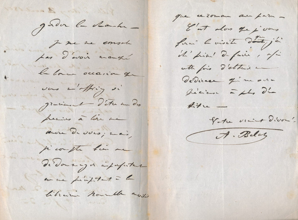 Adolphe BELOT dramaturge riche correspondance de 21 lettres ! lot théâtre