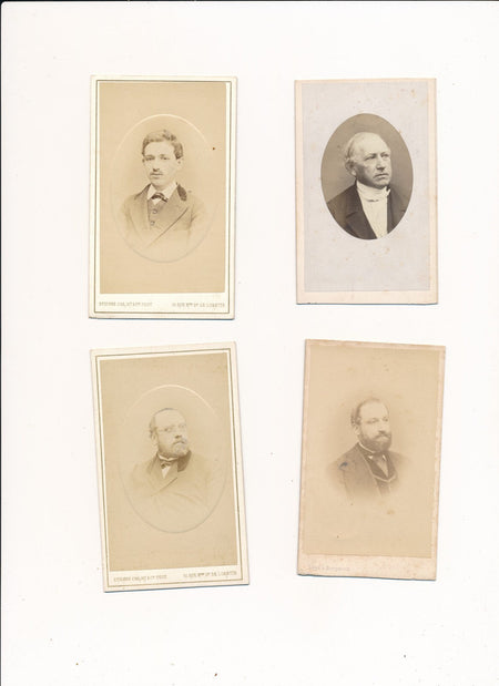 CARTJAT  15 cdv portraits albumine photo photographies  c. 1880 carte visite