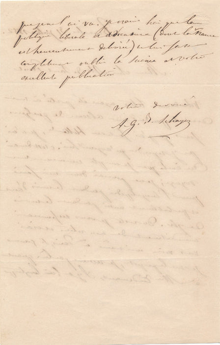 Antoine SCHAYES historien belge 6 lettres autographes signées à SAINT-PRIEST