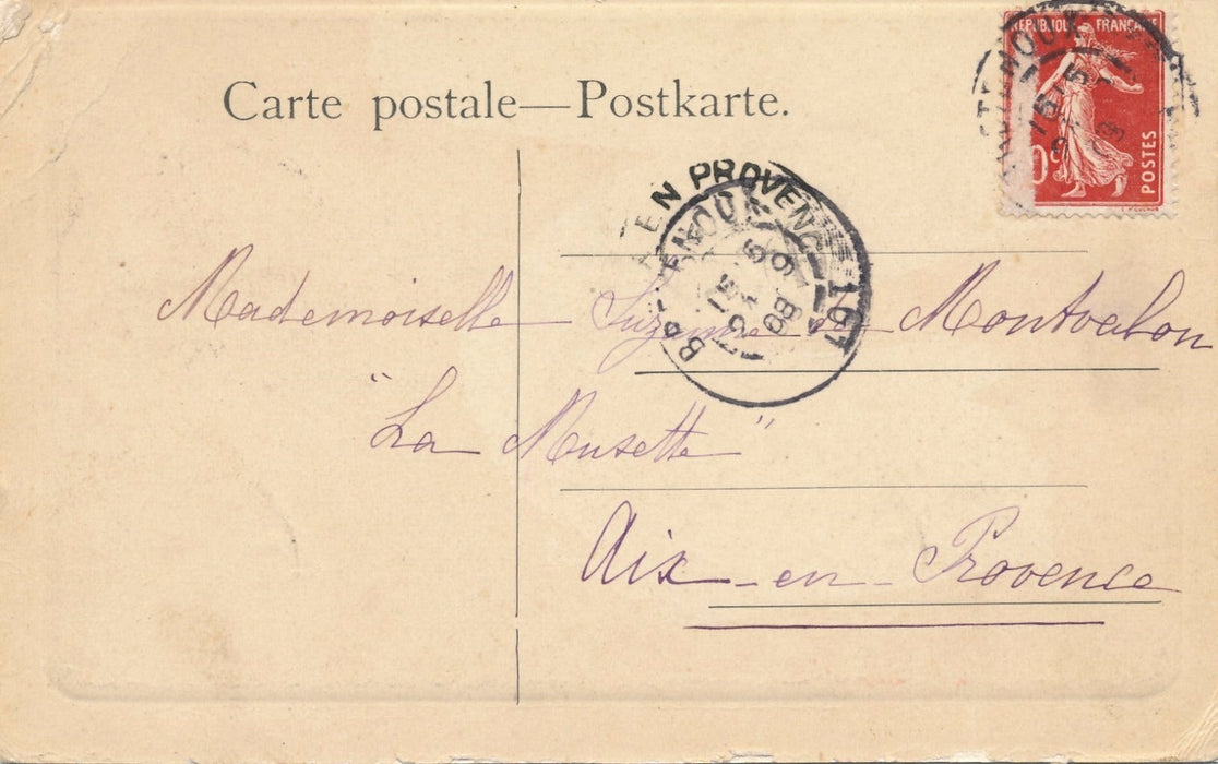 Ecrivain Henri Lavedan carte postale dedicace signée autographe 1908