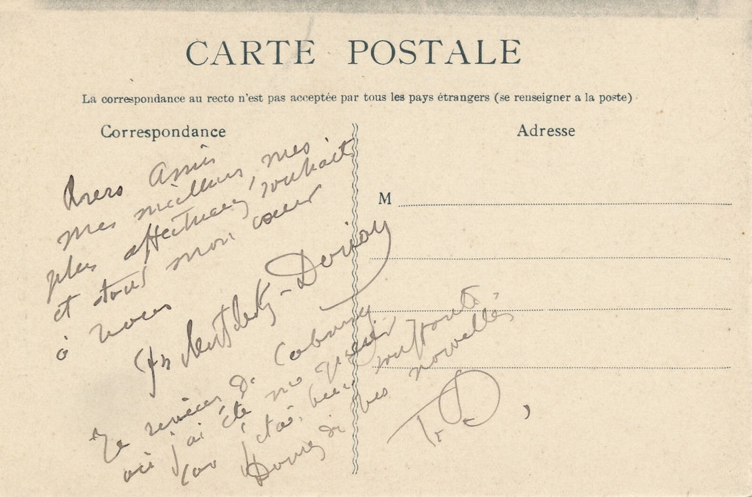 Tola DORIAN 2 lettres autographes signée et 6 cartes postales ses chiens sa vie