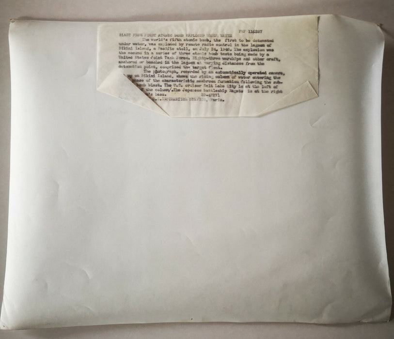 Champignon Baker bobmbe nucléaire 1ere phase Bikini Crossroads 1946 photo