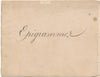 Olympe Bénazet poète manuscrit 8 poésies Eprigramme carnet relié