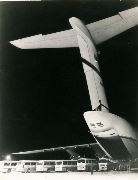 photo Le plus grand avion le C-5 Galaxy tirage argentique époque 1968