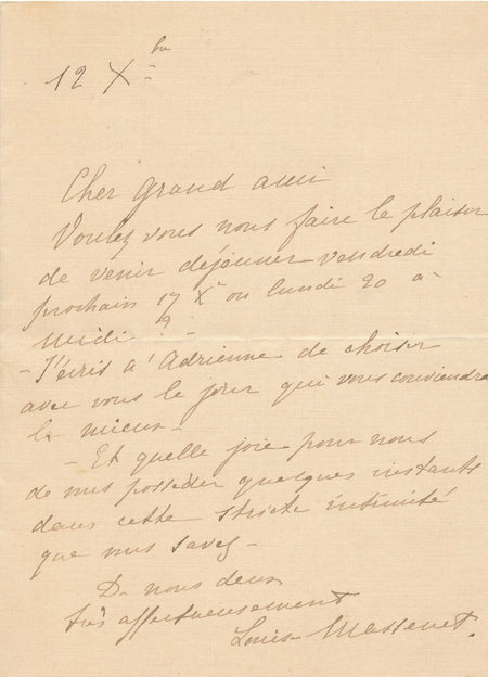 GRANVILLE LEVESON-GOWER LORD GRANVILLE lettre autographe signée à F. Febvre