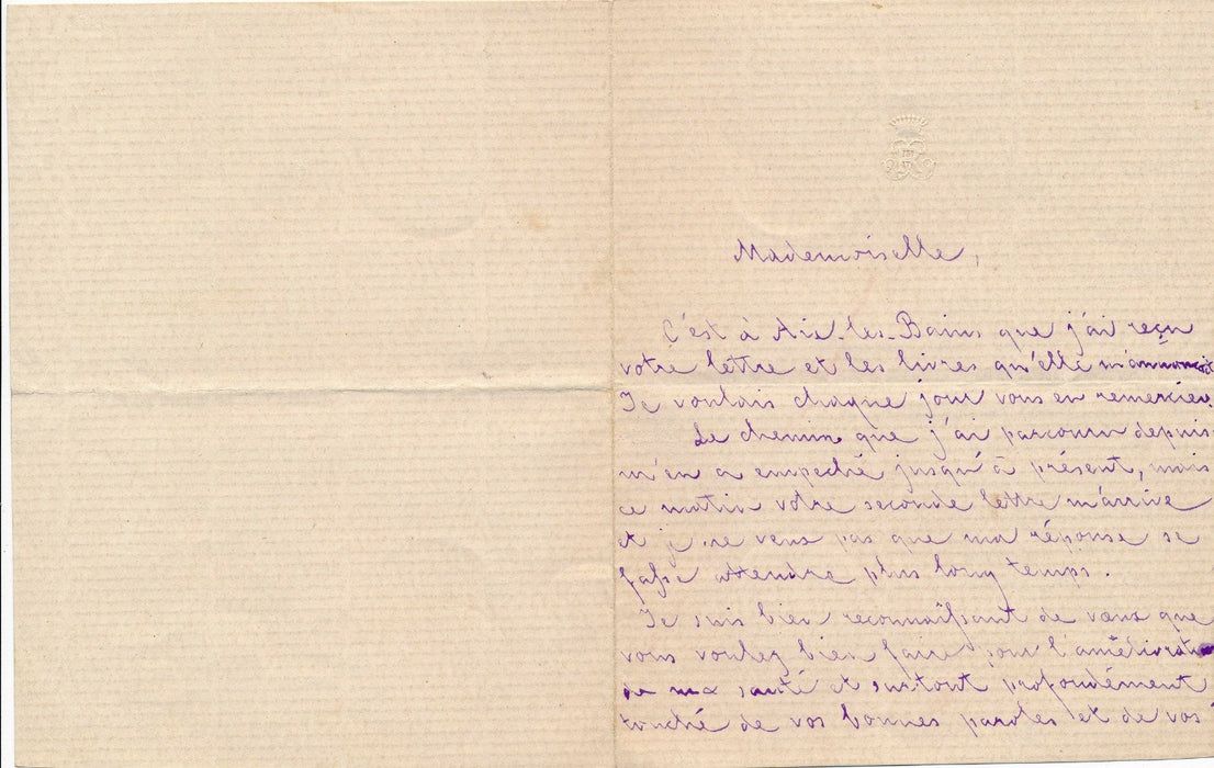 Charles de Rességuier comte x 3 lettres autographes signées Sauveterre Jules