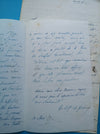 Noblesse GRANCEY Eugénie Cordoüe Mandat 2 lettres à Zoé BIENVILLE DENTERGHEM