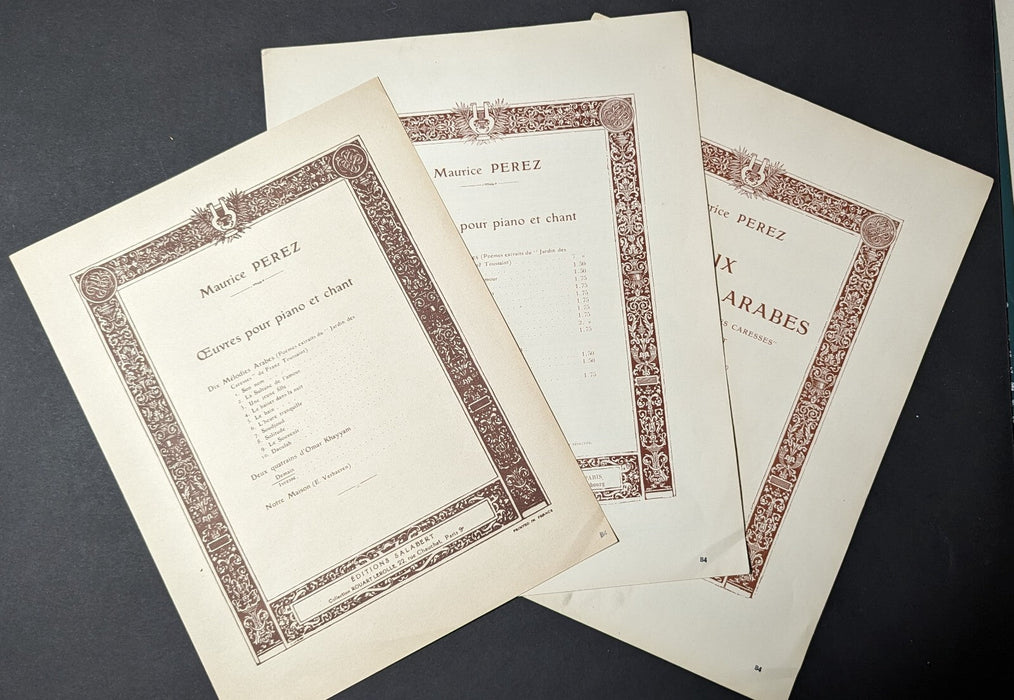 Ensemble partitions dont Stravinsky Ragtime Picasso Perez Poulenc Caplet...