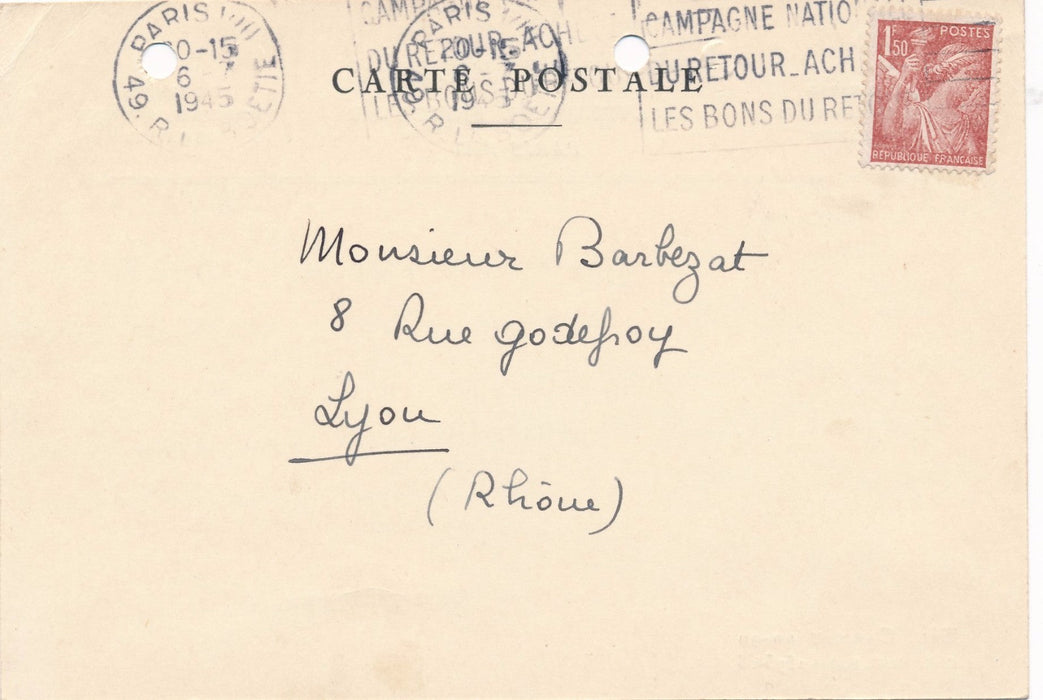 Littérature Pierre Bérès lettre signée Barbezat Arbalète Genet Beres
