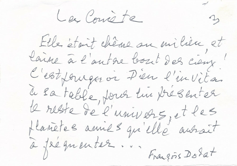 François DODAT lettre autographe signée ET recueil autographe poèmes Main Ami