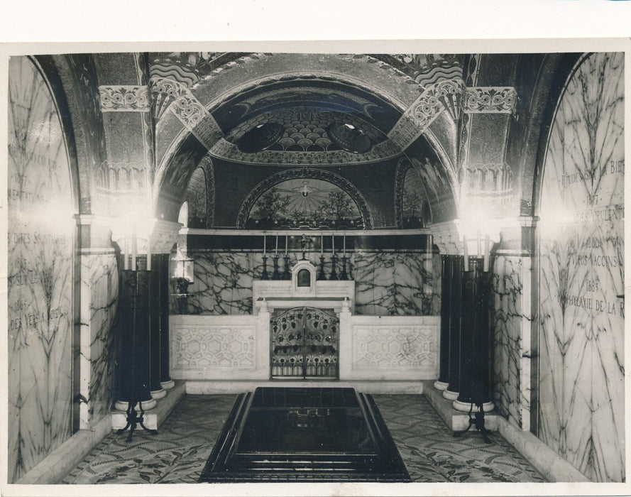 Le tombeau de Louis Pasteur en 1935 2 photo photographies époque Henri Manuel