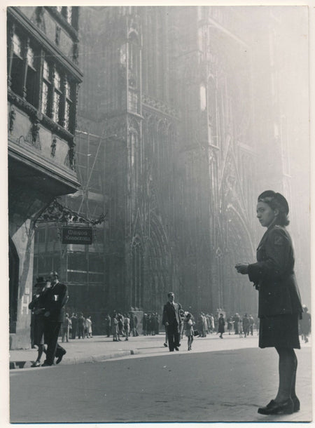 Strasbourg cathédrale maison Kammerzell photo photographie v. 1950