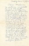Morice LIPSI correspondance 9 lettres autographe signée Suisse Gisèle Réal