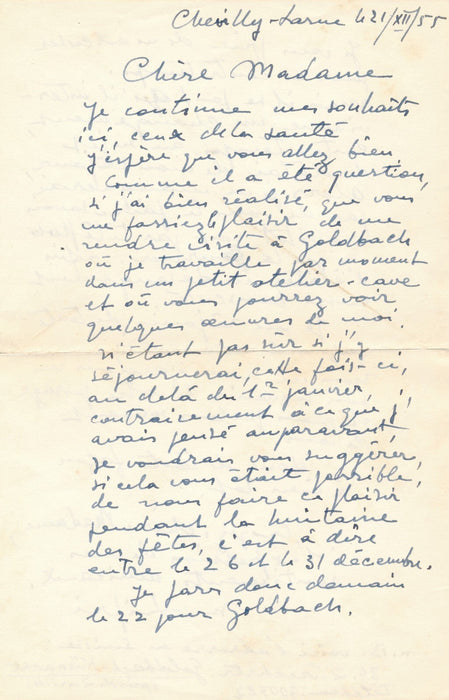 Morice LIPSI correspondance 9 lettres autographe signée Suisse Gisèle Réal