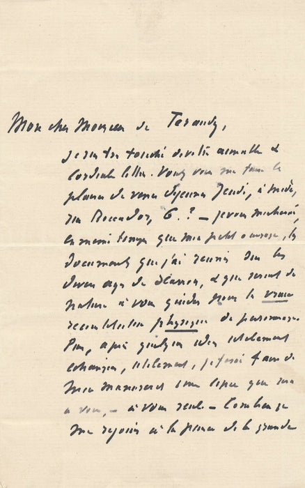 Catulle MENDÈS Lettre autographe signée sur le personnage de Scarron théâtre