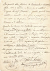 Carlo G. NERINI lettre autographe signée : il n'est pas content d'être cédé !