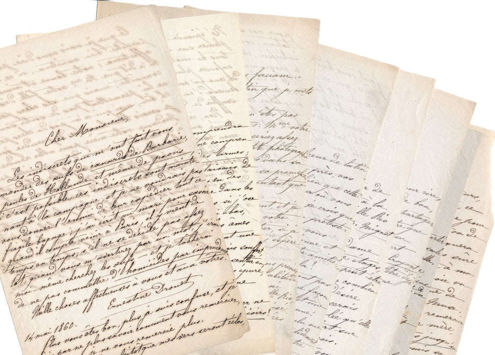 Ernestine DROUET à Isidore Geoffroy SAINT-HILAIRE  tâche d’être poëte 12 lettres