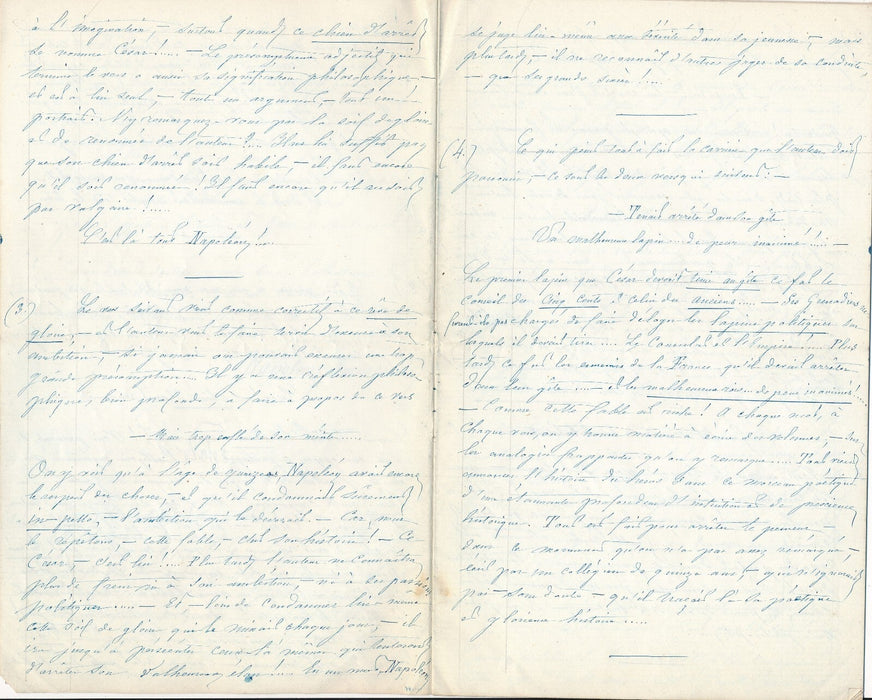 Charny amateur Louis Paris Napoléon Antoine Auvray 6 lettres  et 2 manuscrits