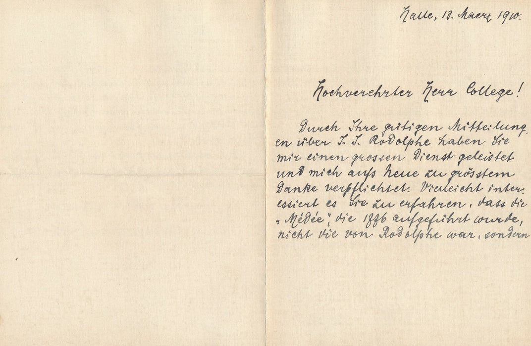 Hermann ABERT musique 5 lettres autographes signées Jommelli  Rodolphe Allemagne