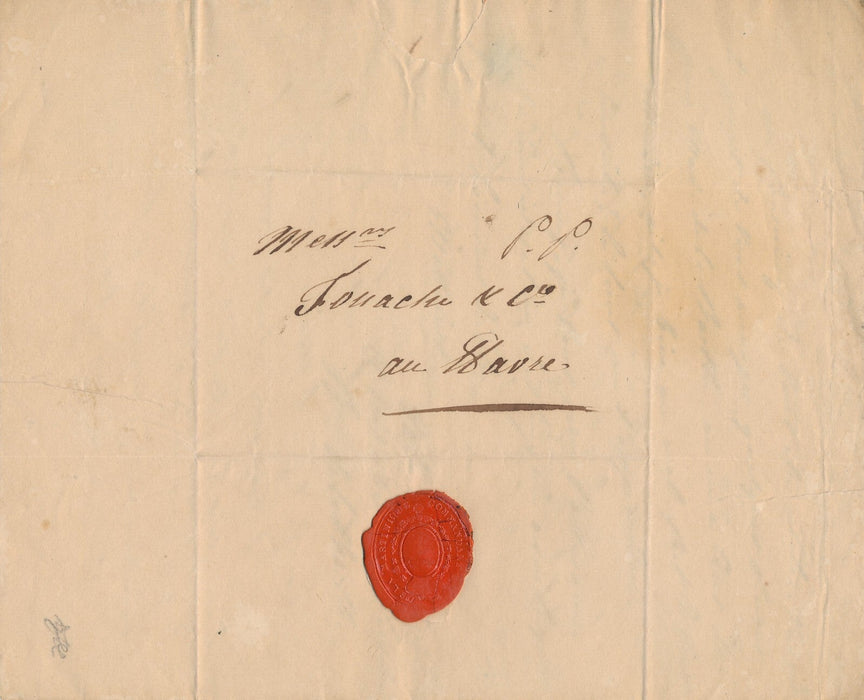 LA BARTHE Martinique FOUACHE traite paix colonie lettre autographe signée 1815