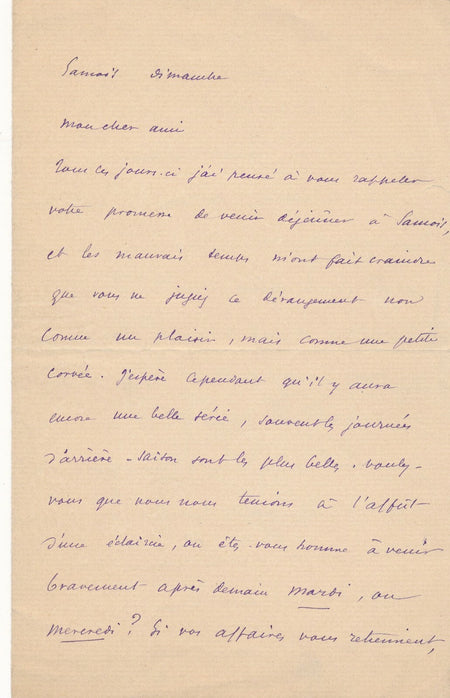 Paul MARGUERITTE ses affaires photographiques 2 lettres autographes signées