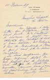 Famille Breuil de Pontbriand comte comtesse Combourg autographe 5 lettres Havre