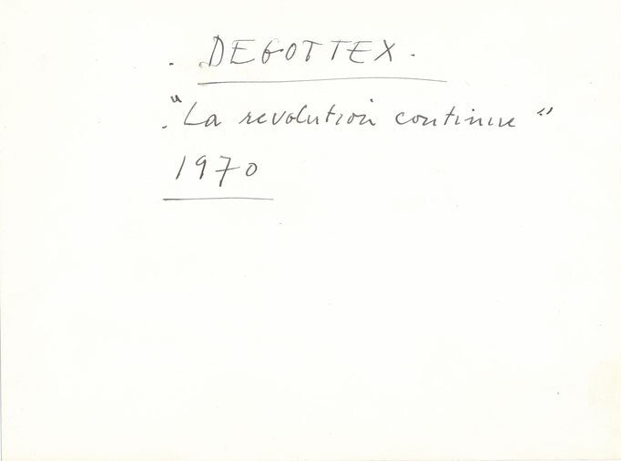Jean DEGOTTEX artiste Jean DALADIER architecte  Horspaces  1970 plaquette ARC