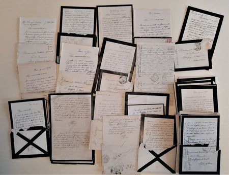 M. PERRIER professeur correspondance autographe à Nathalie BLANCHET 50 lettres 