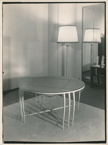 Intérieur design art déco table et luminaire v. 1930 photo photographie