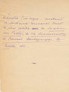 M. Tinayre Manuscrit autographe signé hommage livre ET carte autographe signée