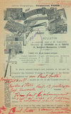 Paul SUTTO fondeur italien lettre signée avec autographe Expo universelle 1900